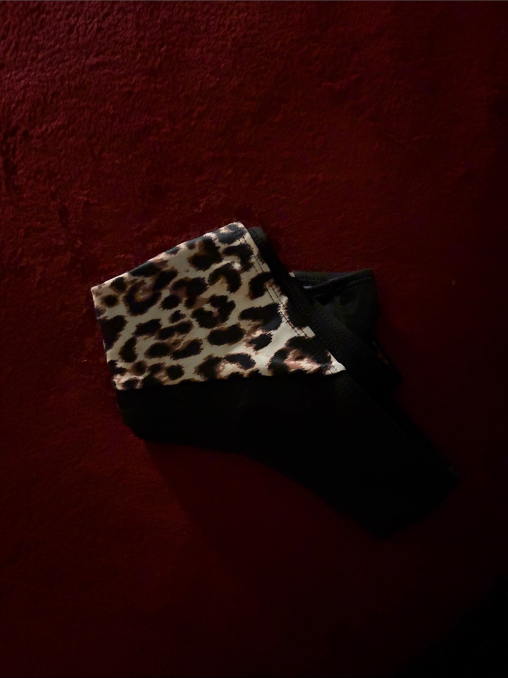 Women’s Black Leopard Print Bathing suit bottoms